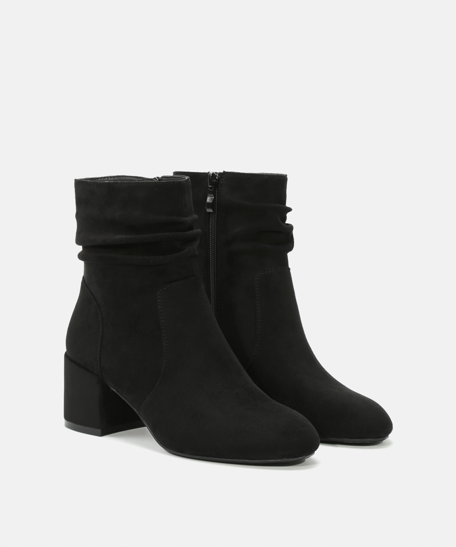 Botins salto cano franzido image number null